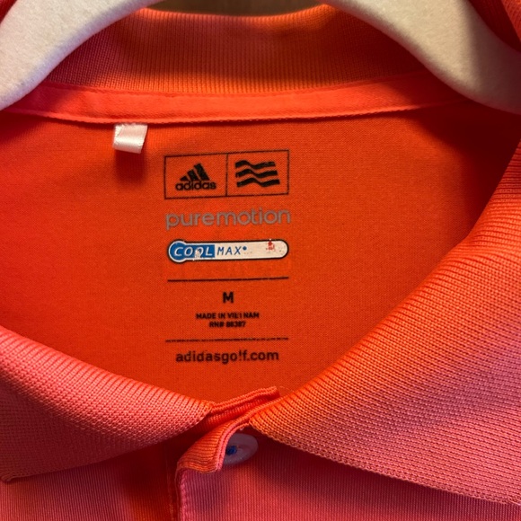 3 Men’s Adidas Pure Motion Golf Polos- White/Lime Green Orange, & Lt. Purple⛳️⛳️ - Picture 7 of 14
